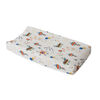 Red Rover - Cotton Muslin Changing Pad Cover - Party Time