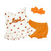 Sterling Baby 3 Piece Short Set: Peach Love