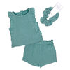 Willow & Whistle  Blue Short Set 3T