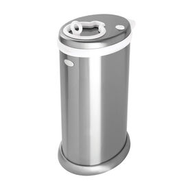 Seau &agrave; couches Ubbi en acier inoxydable - Chrome.