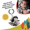 Diono Racoon Character Car Seat Straps & Linkee Toy, Shoulder Pads for Baby, Infant, Toddler, 2 Pack Reversible Soft Seat Belt Cushion and Stroller Harness Covers Helps Prevent Strap irritation