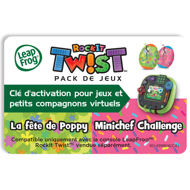 LeapFrog RockIt Twist - Pack de 2 jeux - Trolls et Minichef Challenge - Édition française