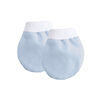 Kushies No-Scratch Mittens Flannel Blue