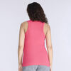 Motherhood Rib Halter Tank-Pink-L
