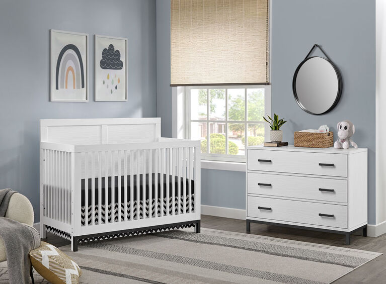 Bayfield 4 In 1 Crib Rustic White - R Exclusive