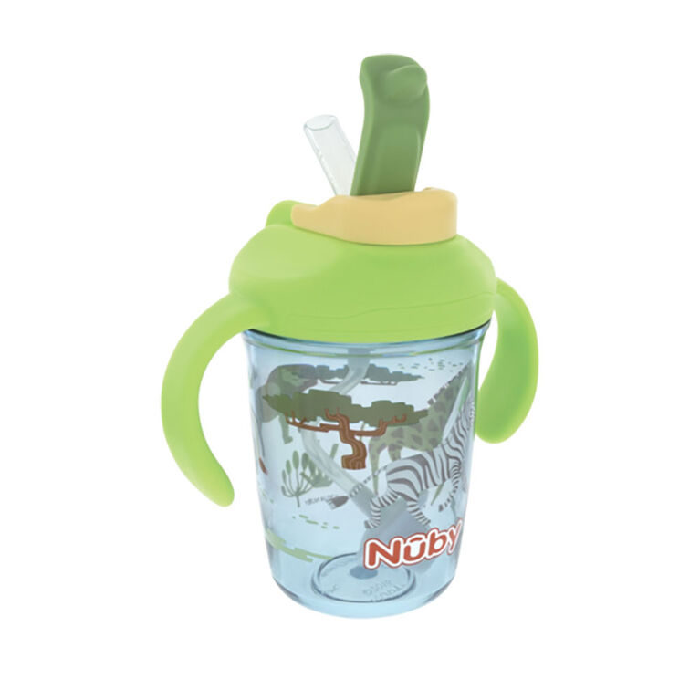 Nuby 2-in-1 Insulated Cup with Spout & 360˚ Weighted Straw 7 oz. - Assorted Styles