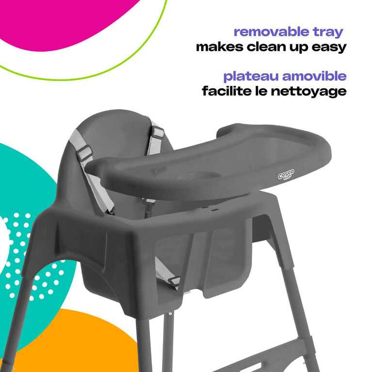 Chaise haute Canteen de Cosco Kids - Grise