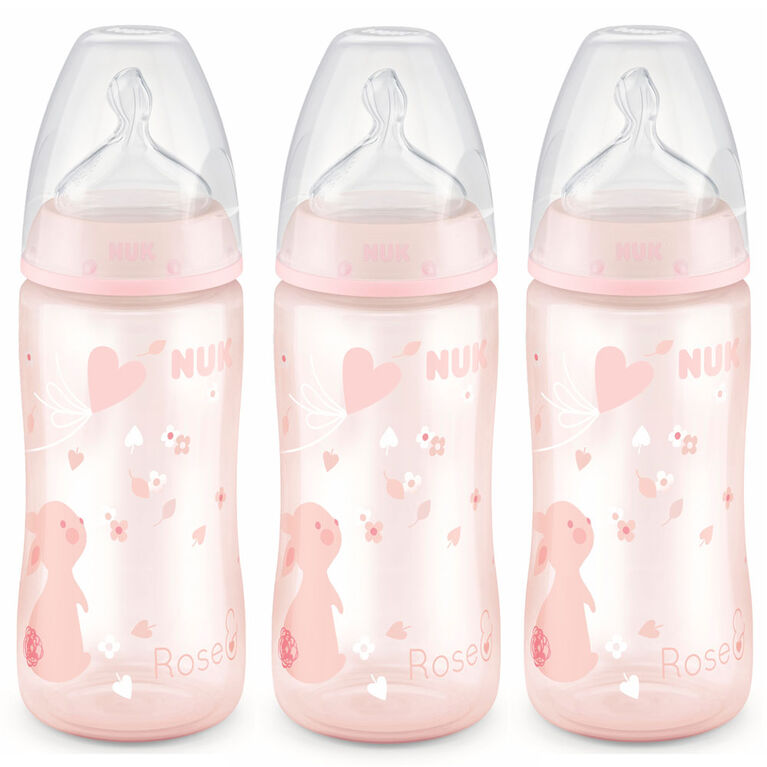 NUK Smooth Flow Anti-Colic Bottle, 10 oz, 3 Pack, 0+ Months