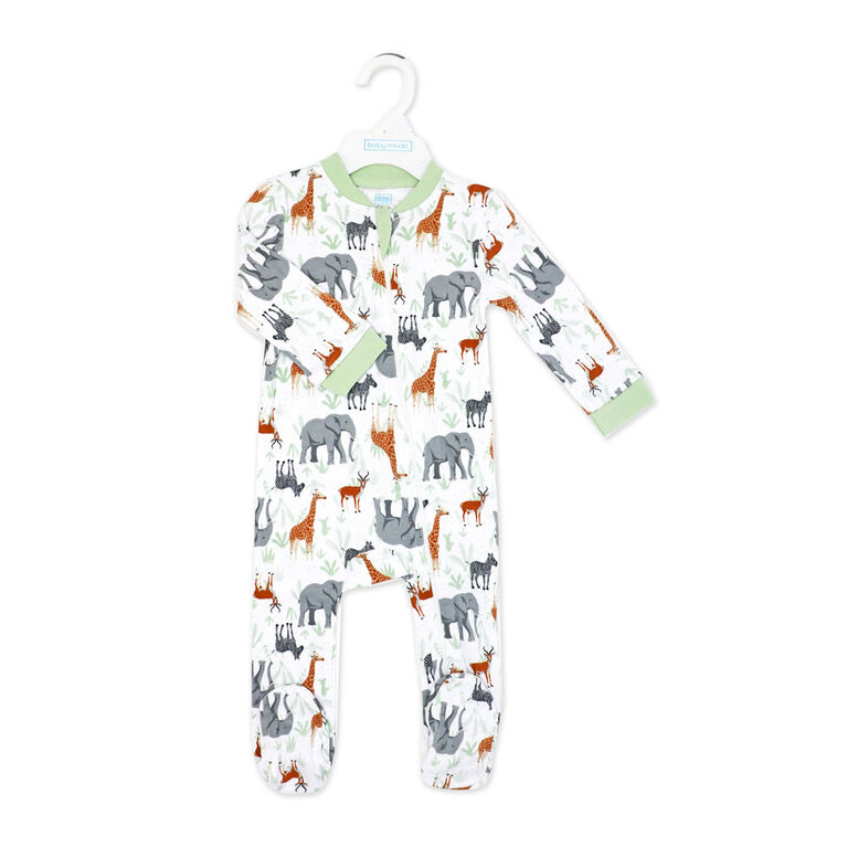 Baby Mode Interlock Coverall: Safari