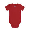 Koala Baby 4Pk Short Sleeved Solid Bodysuits, Red/Navy/Heather Grey/White, 6 Month