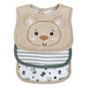 Koala Baby 3 pack Taupe Bear Jersey Bib