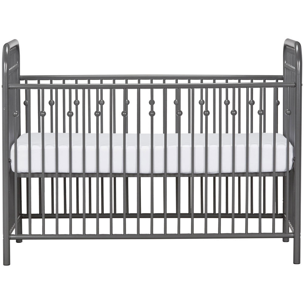 Monarch Hill Ivy Metal Crib Gray