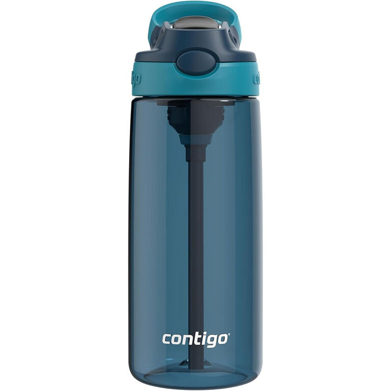 Contigo Aubrey Kids Leak-Proof Spill-Proof Water Bottle, Blueberry & Juniper, 20 oz