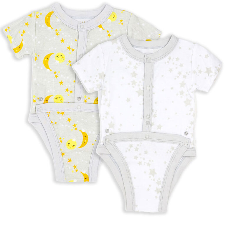 Necessities By Tendertyme Lot de 2 Veste à langer Gris - prématuré