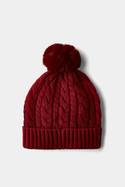 Toque Pompom Rouge M/L
