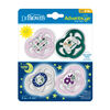 Advantage Pacifier Stage 2 Purple 4 Pack