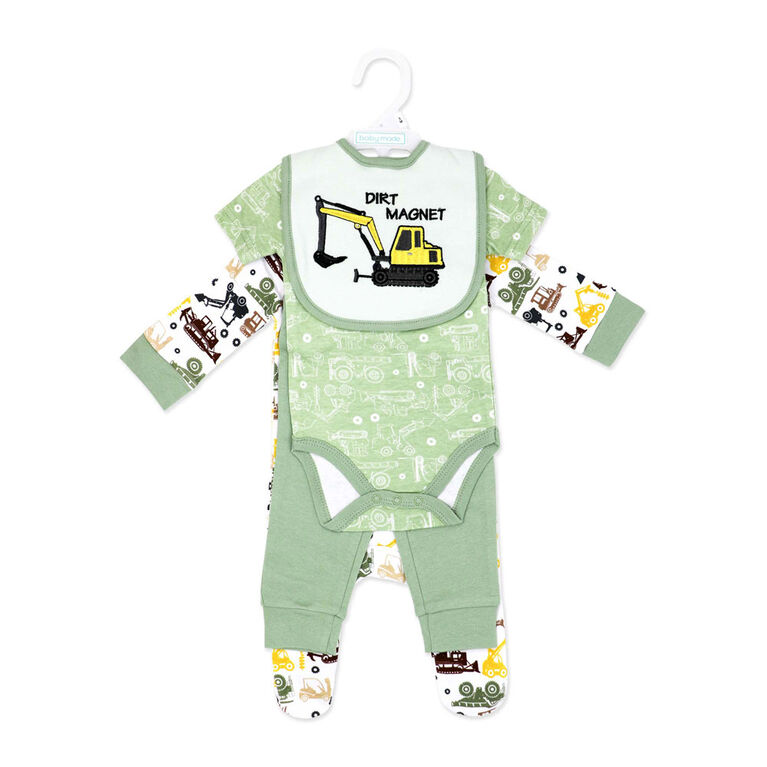 Baby Mode  4 Piece Set: Sage Dirt Magnet 6M