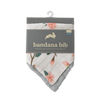 Bavoir Bandana Coton Mousseline Red Rover - Peach Blossom - Notre exclusivité