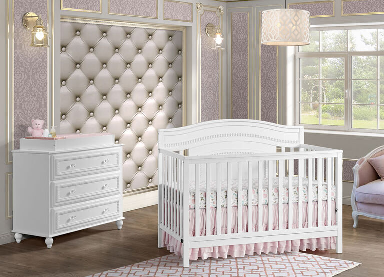 Briella 4 In 1 Convertible Crib White