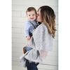 Trend Lab-Couverture pour bébé en tricot gris chiné avec pull-over
