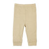 Naturelle 2 Piece Cuffed Pant Set: Beige 6M