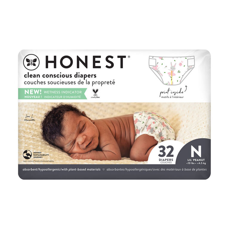 The Honest Company - Diapers - Tutu Cute - Newborn - Up to 10 lbs