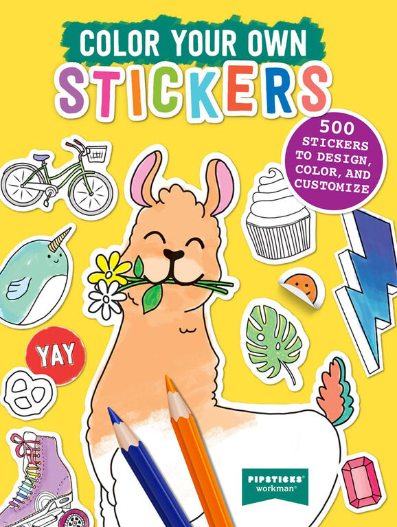 Color Your Own Stickers - English Edition