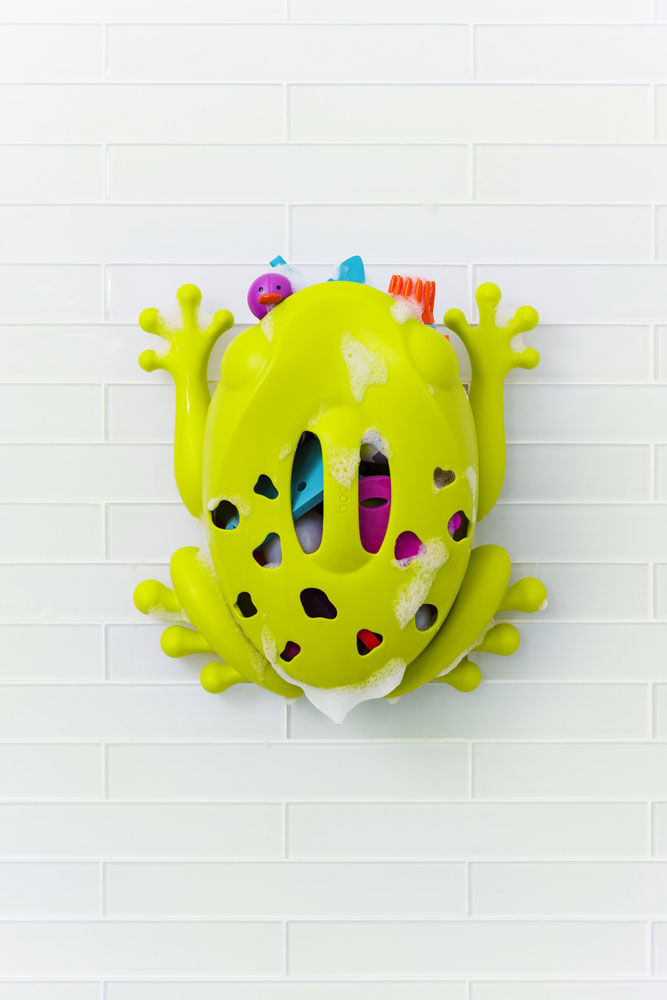 boon frog bath toy holder