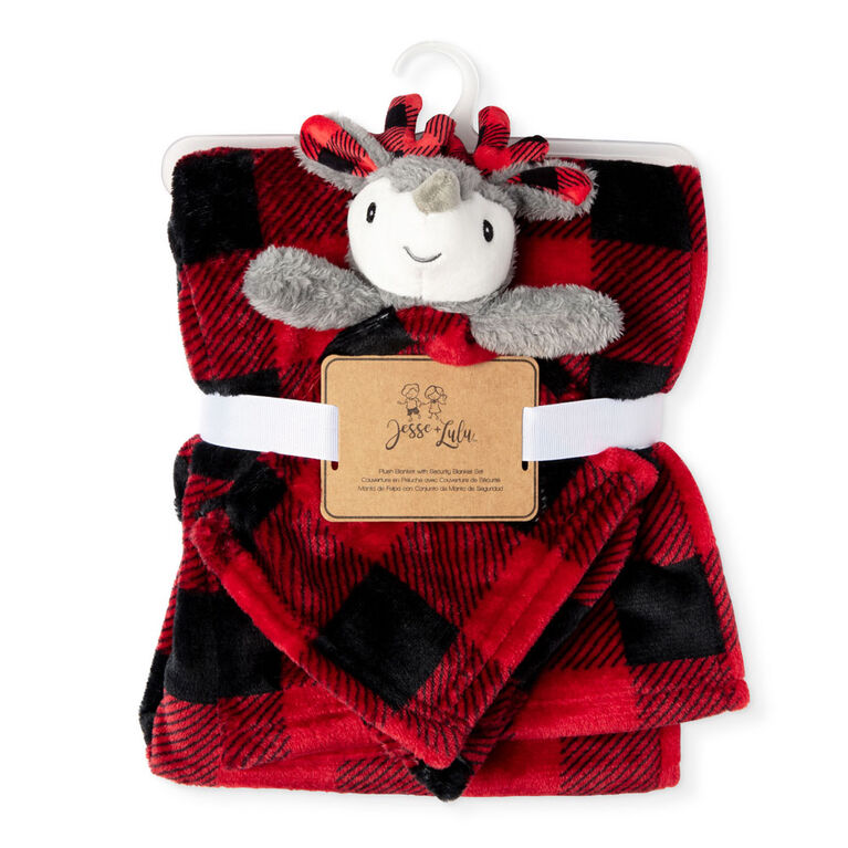 Fleece Nunu And Blanket - Reindeer