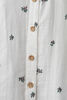 Collar Button Shirt White Floral 12-18M