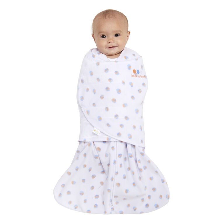 HALO SleepSack Swaddle Watercolour Dots Microfleece Newborn