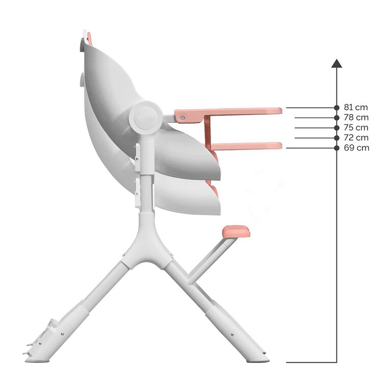 Oribel Cocoon Z High Chair Pink