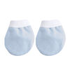 Kushies No-Scratch Mittens Flannel Blue