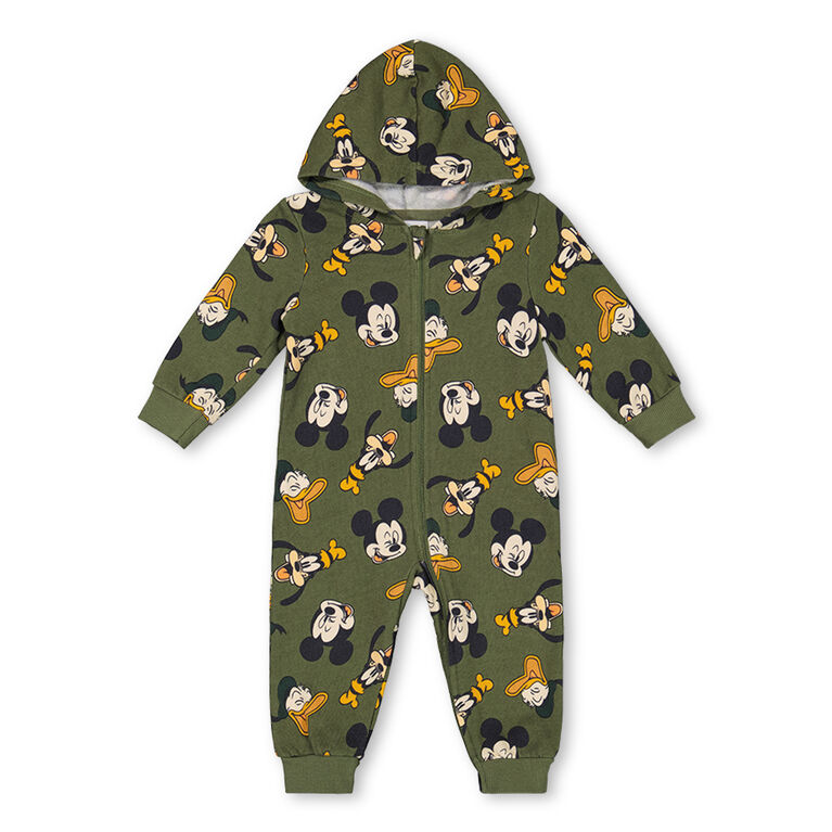 Mickey Mouse Coverall Green 18/24M
