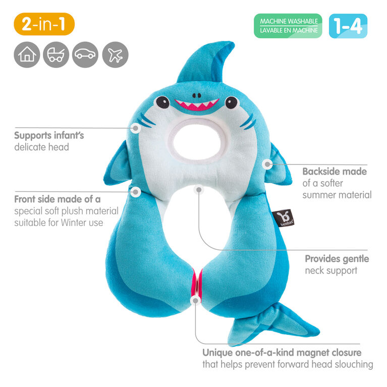 Appui-tête Total Support Benbat - Requin / Bleu / 1-4 ans