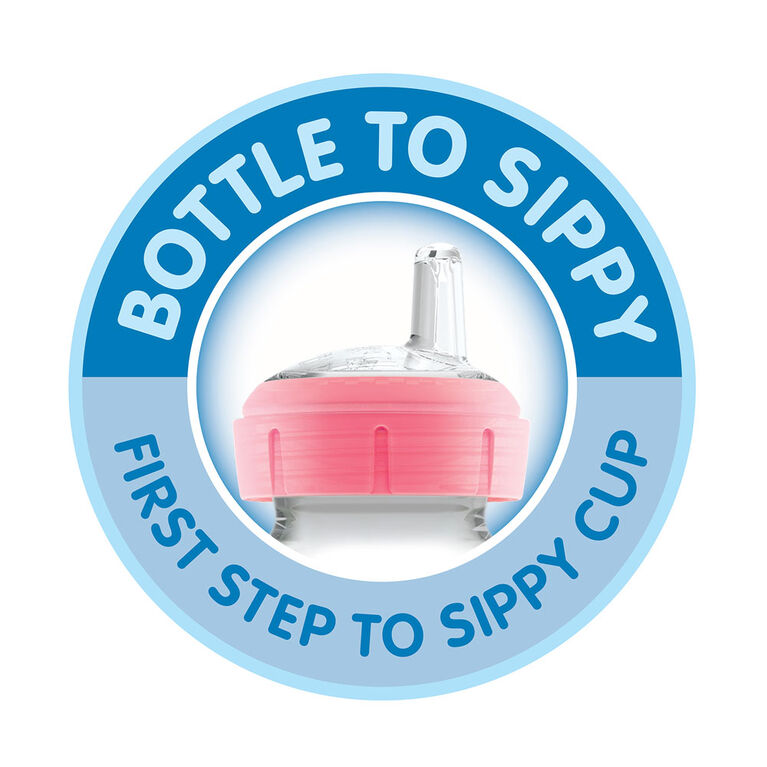 Dr. Brown's Options+ Sippy Bottle Starter Kit Wide Neck - Pink