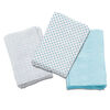 Summer Infant SwaddleMe Premium Muslin Swaddle Blankets - Follow the Heart Blue