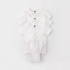 simple diaper shirt 3-pack, 9-12m - white