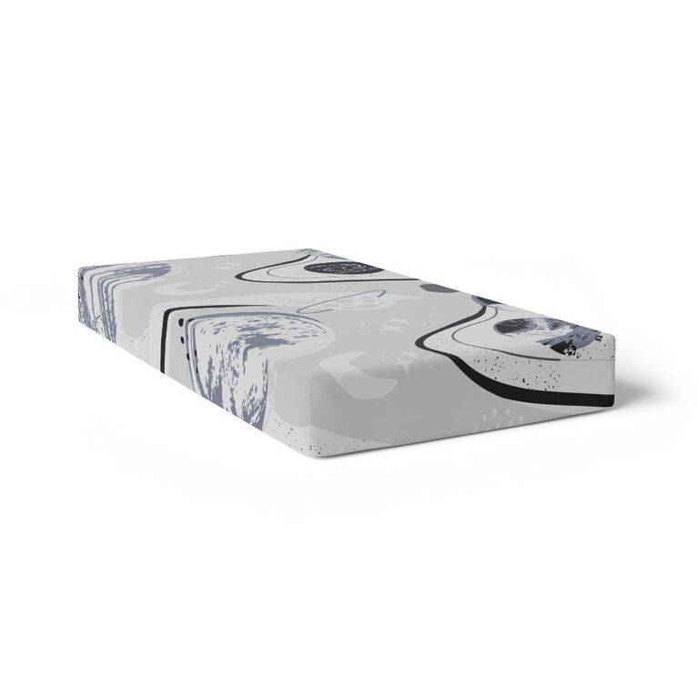 Percale Dream Crib Sheet Space Blues