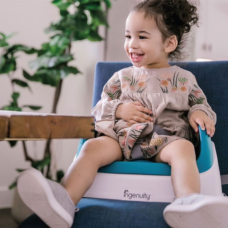 Ingenuity SmartClean Toddler Booster Peacock Blue Babies R Us Canada