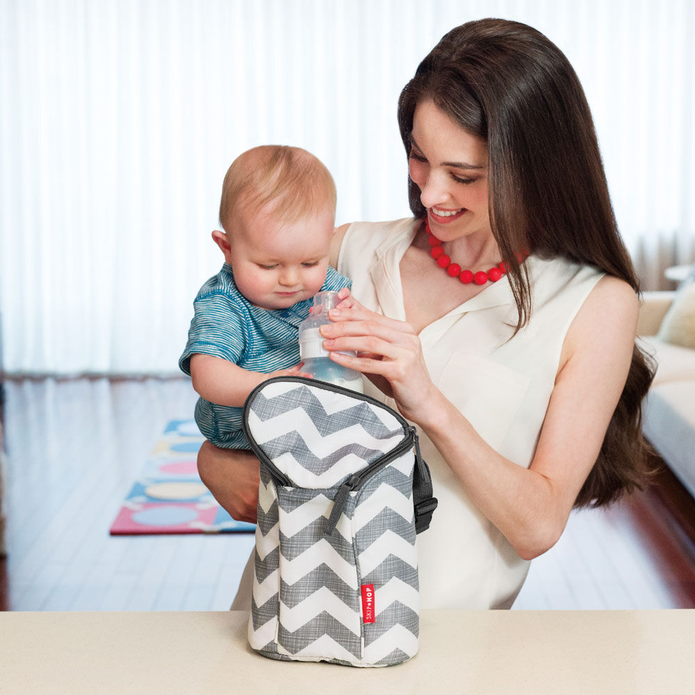 Skip Hop Grab Go Double Bottle Bag Chevron Babies R Us Canada