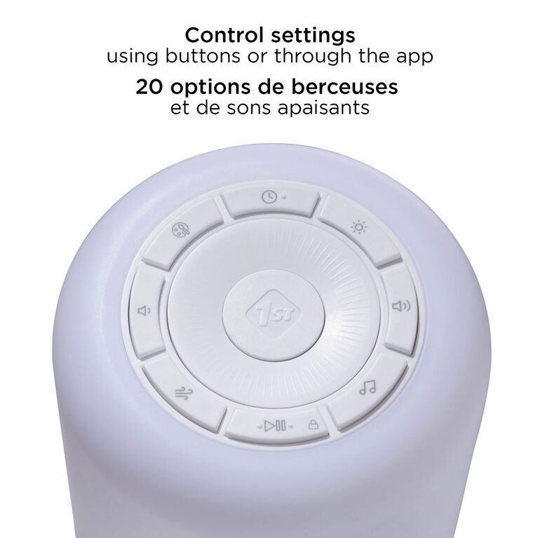 Safety 1st Smart Soothing Sound Machine with Lighting - Connected Home Collection (Alexa and Google Home Compatible)
