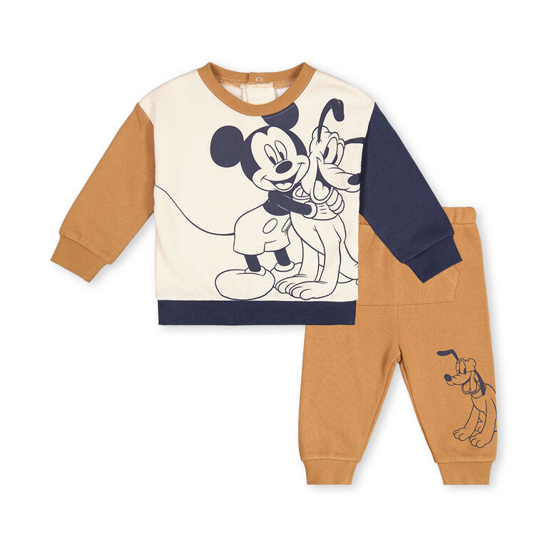 Mickey Mouse ens.Jogger Brun 3/6M