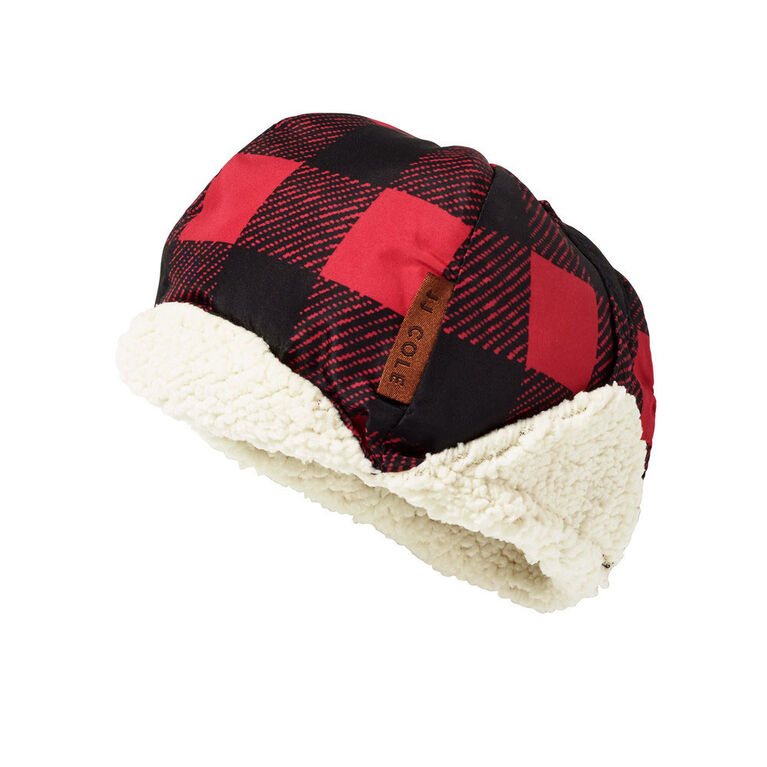 JJ Cole Baby Bomber Hat Set - 0 to 6 Months - Buffalo Check