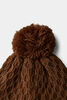 Pom Pom Hat Light Brown 6-12M