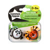 Tommee Tippee 2-Pack 0-6 Months Fun Style Pacifier - Orange