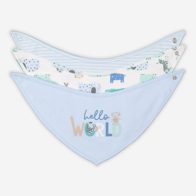 Rococo ens 3mcx Bavoir Bandana Blue OS/GU