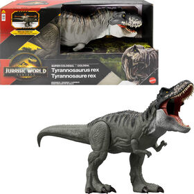 Jurassic World-Figurine articulée Tyrannosaurus rex Super Colossal