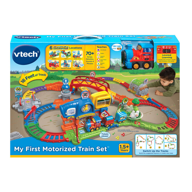VTech Super circuit train éducatif + Adam train marchand - Édition anglaise