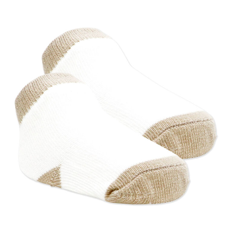 Naturelle 5 Piece Bib and Sock Set: Beige